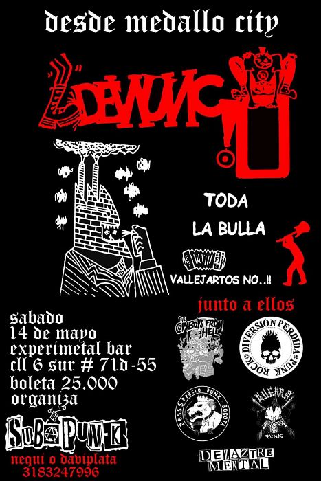 Evento Suba Al Punk|Conciertos, Festivales.