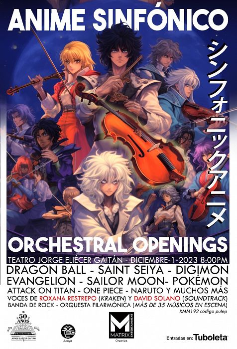 Evento Anime Sinfonico|Conciertos, Festivales.
