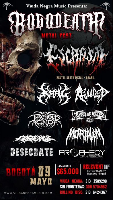 Evento Bogodeath Metal Fest|Conciertos, Festivales.