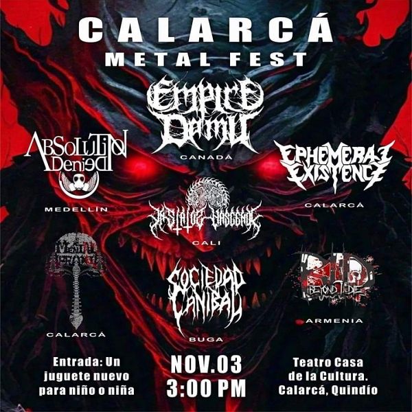Evento Calarca Metal Fest|Conciertos, Festivales.