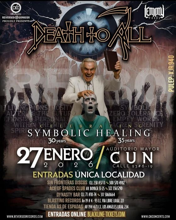 Evento Death To All|Conciertos, Festivales.