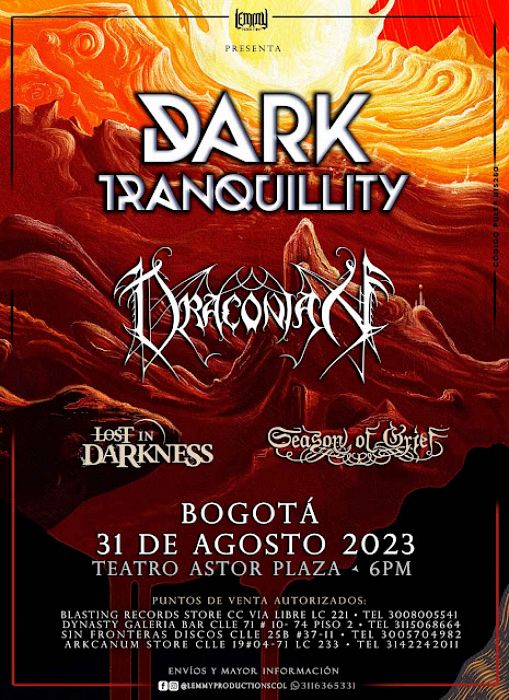 Evento Draconian|Conciertos, Festivales.