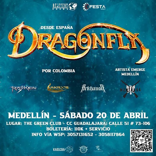 Evento Dragonfly|Conciertos, Festivales.