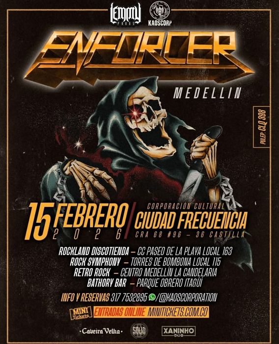 Evento Enforcer|Conciertos, Festivales.