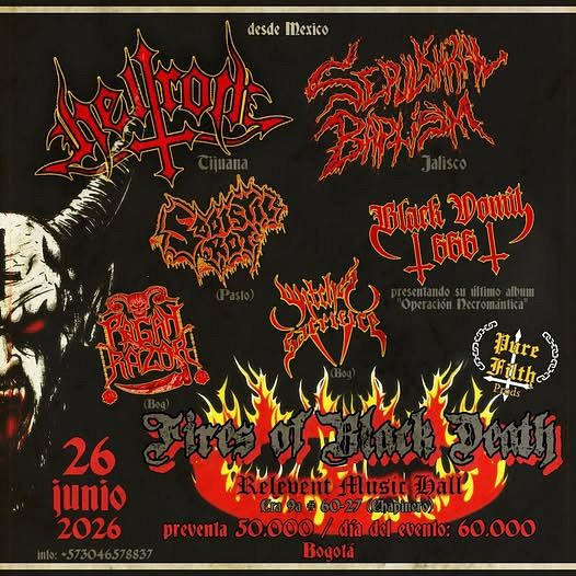 Evento Fires Of Black Death|Conciertos, Festivales.