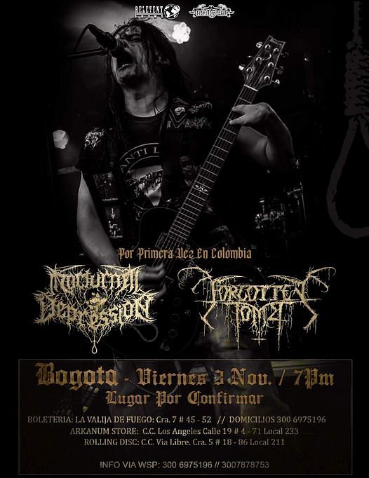 Evento Forgotten Tomb Y Nocturnal Depression|Conciertos, Festivales.