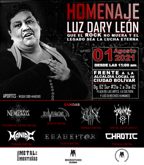 Evento Homenaje Luz Dary Leon|Conciertos, Festivales.
