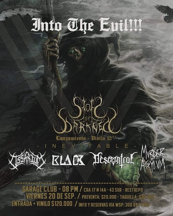 Evento Into The Evil|Conciertos, Festivales.