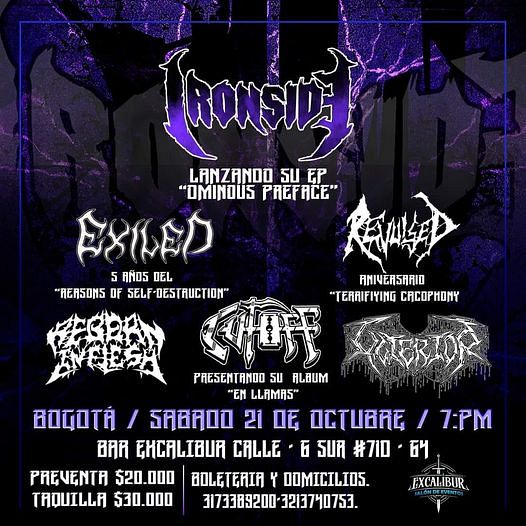 Evento IronsideConciertos, Festivales.