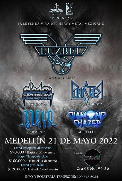 Evento Luzbel De Mexico En Colombia|Conciertos, Festivales.