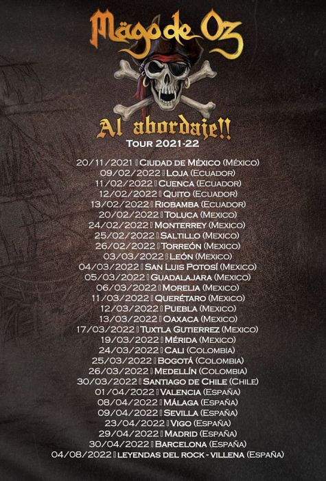 Evento Mago De Oz En Colombia|Conciertos, Festivales.