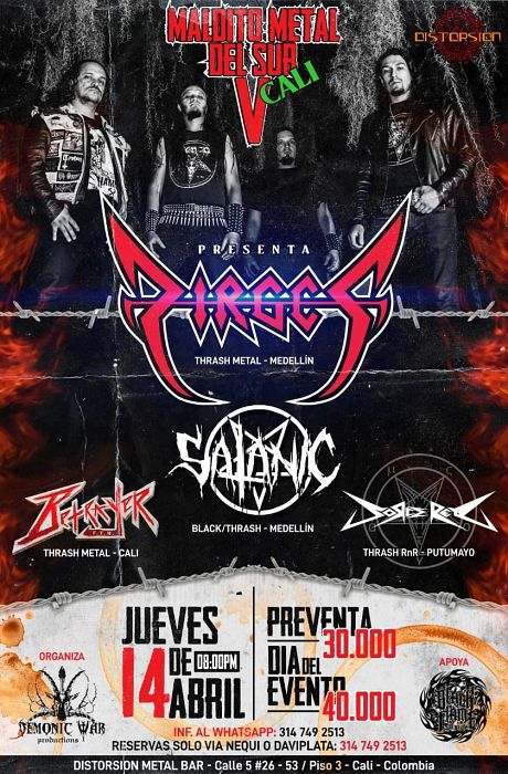 Evento Maldito Metal Del Sur|Conciertos, Festivales.