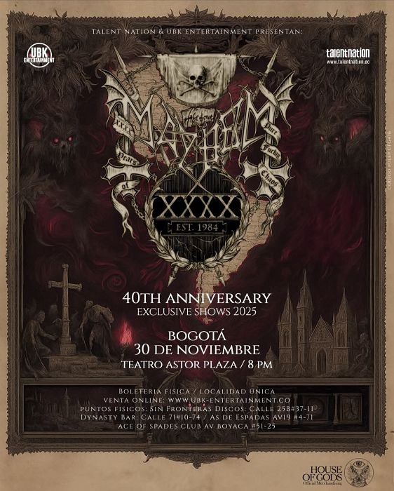 Evento Mayhem|Conciertos, Festivales.