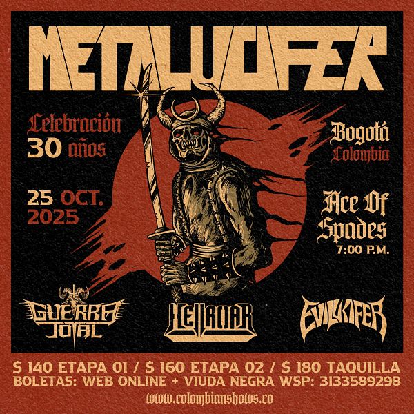 Evento Metalucifer|Conciertos, Festivales.
