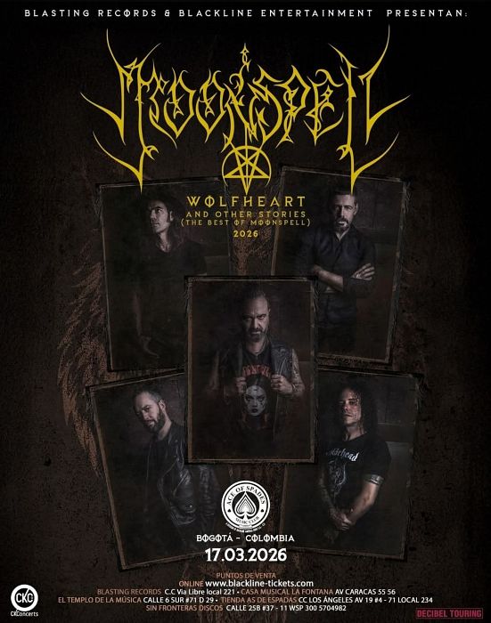 Evento Moonspell|Conciertos, Festivales.