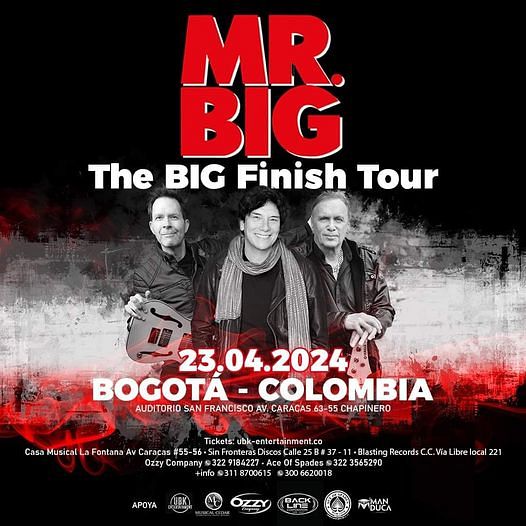 Evento Mr Big|Conciertos, Festivales.