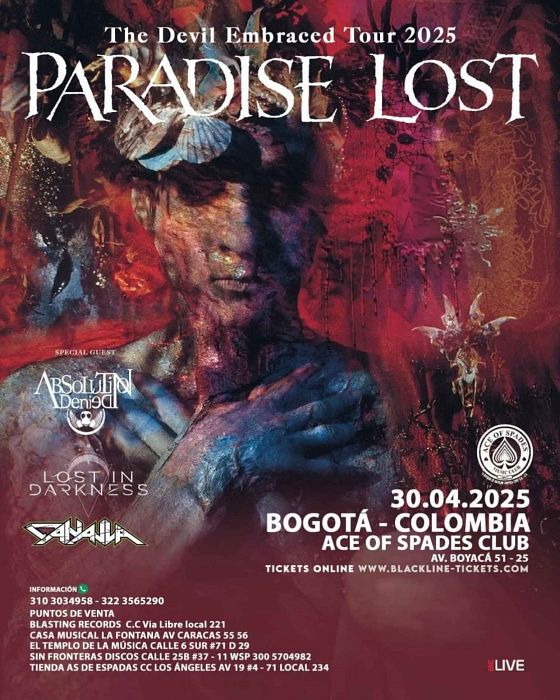 Evento Paradise Lost|Conciertos, Festivales.
