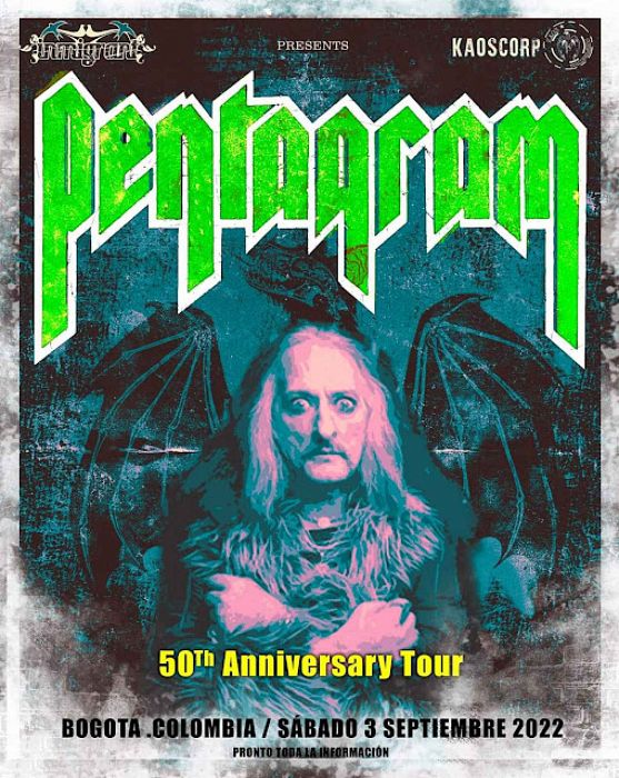 Evento Pentagram En Colombia|Conciertos, Festivales.