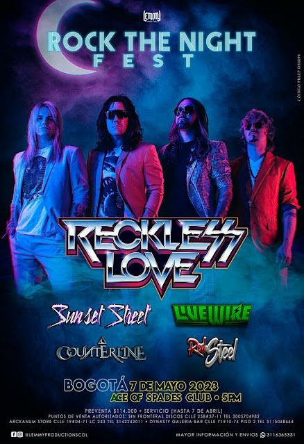 Evento Reckless Love|Conciertos, Festivales.