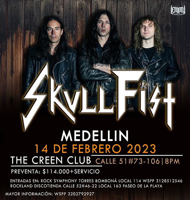Evento Skull Fist|Conciertos, Festivales.