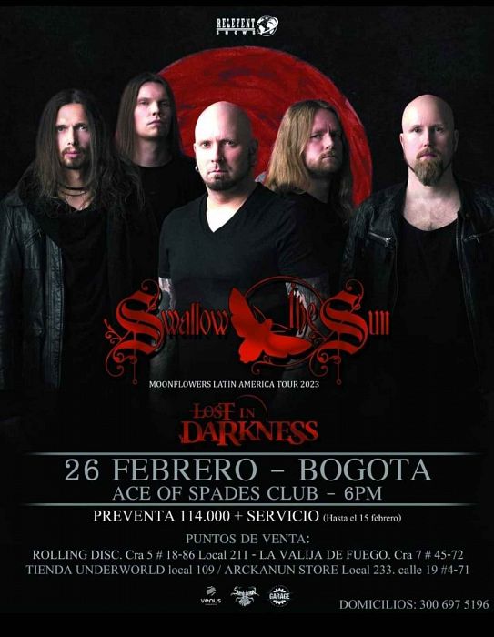 Evento Swallow The Sun|Conciertos, Festivales.
