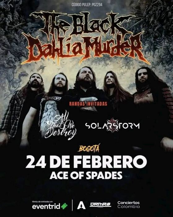 Evento The Black Dahlia Murder|Conciertos, Festivales.