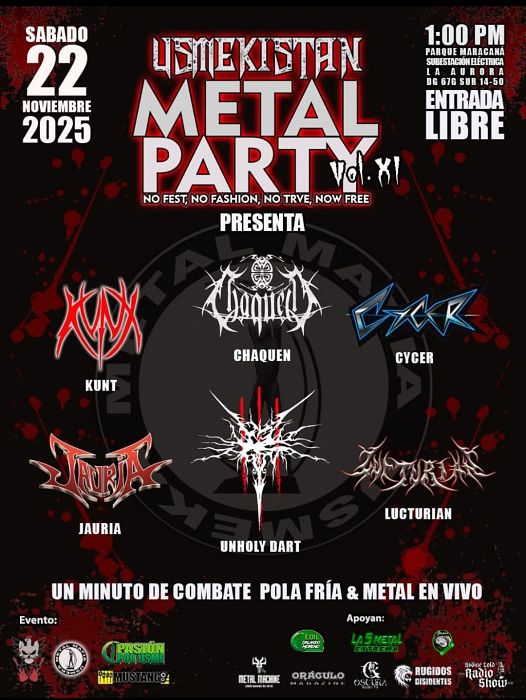 Evento Usmekistan|Conciertos, Festivales.