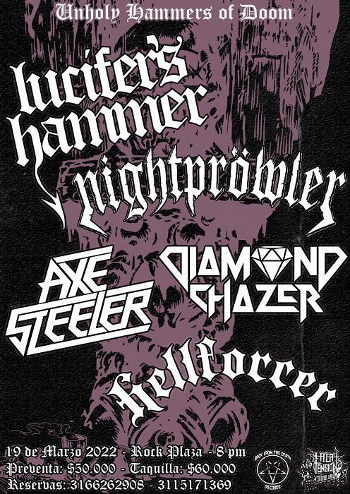 Evento Festival Internacional Unholy Hammers Of Doom|Conciertos, Festivales.