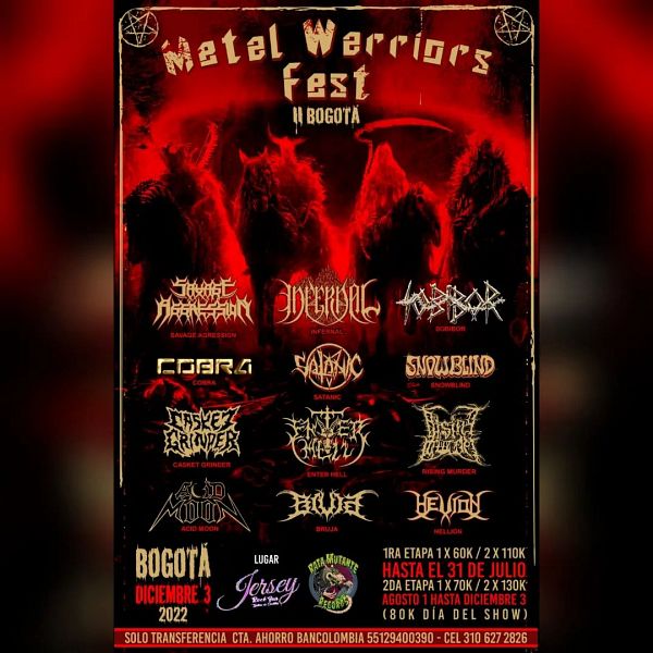 Evento Metal Warriors Fest 2|Conciertos, Festivales.