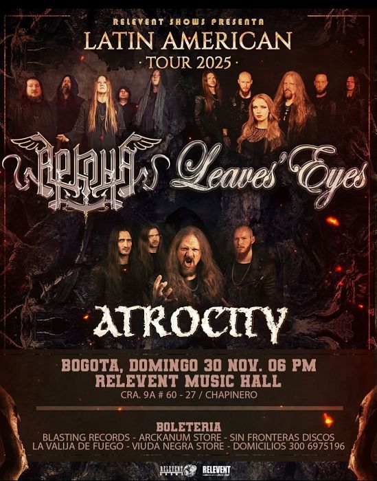 Evento Arkona Atrocity Leaves Eyes|Conciertos, Festivales.