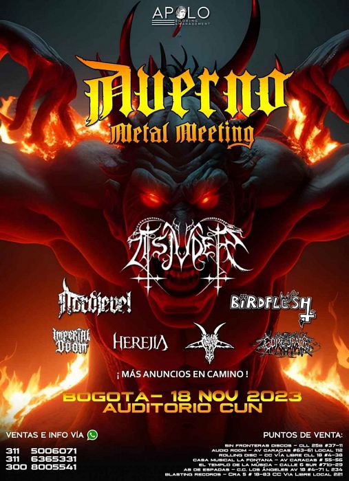 Evento Averno Metal Meeting|Conciertos, Festivales.