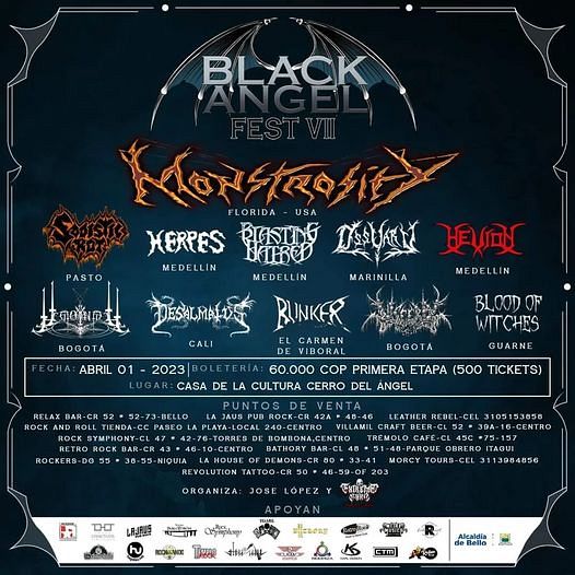 Evento Black Angel Fest|Conciertos, Festivales.