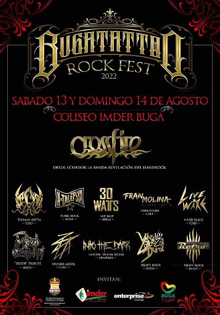 Evento Buga Tattoo Rock Fest|Conciertos, Festivales.