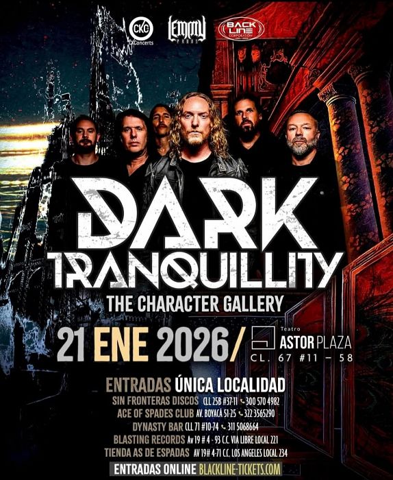 Evento Dark Tranquillity|Conciertos, Festivales.