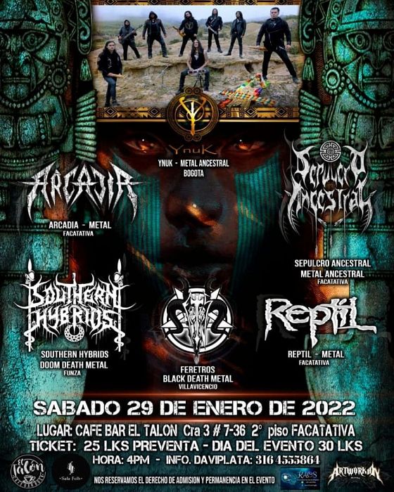 Evento Facatativa Ancestral Metal Fest|Conciertos, Festivales.