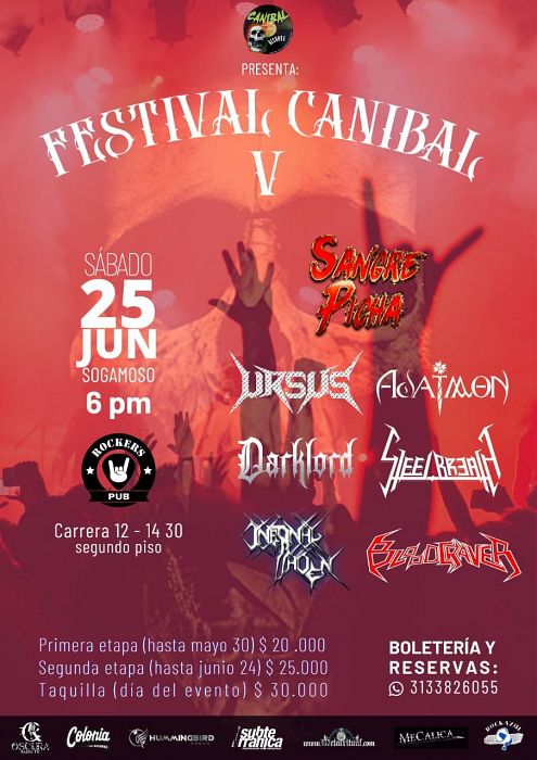 Evento Festival Canibal|Conciertos, Festivales.