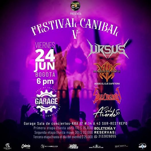 Evento Festival Canibal 5|Conciertos, Festivales.