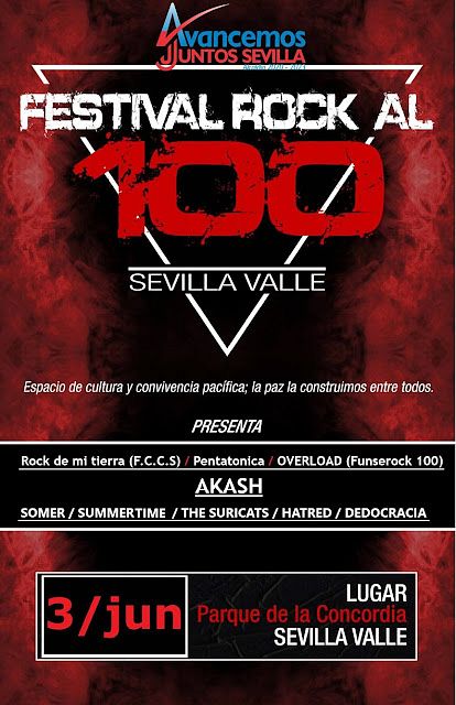 Evento Festival Rock Al 100|Conciertos, Festivales.