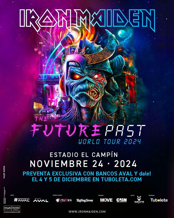 Evento Iron Maiden|Conciertos, Festivales.