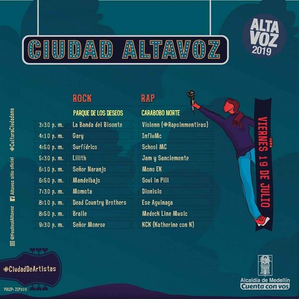Evento Festival Altavoz 2019 Programacion|Conciertos, Festivales.