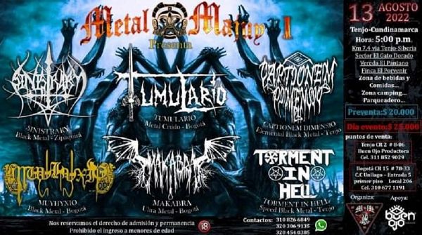 Evento Metal Majuy 1|Conciertos, Festivales.