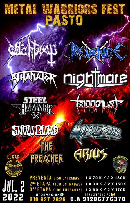 Evento Metal Warriors Fest|Conciertos, Festivales.