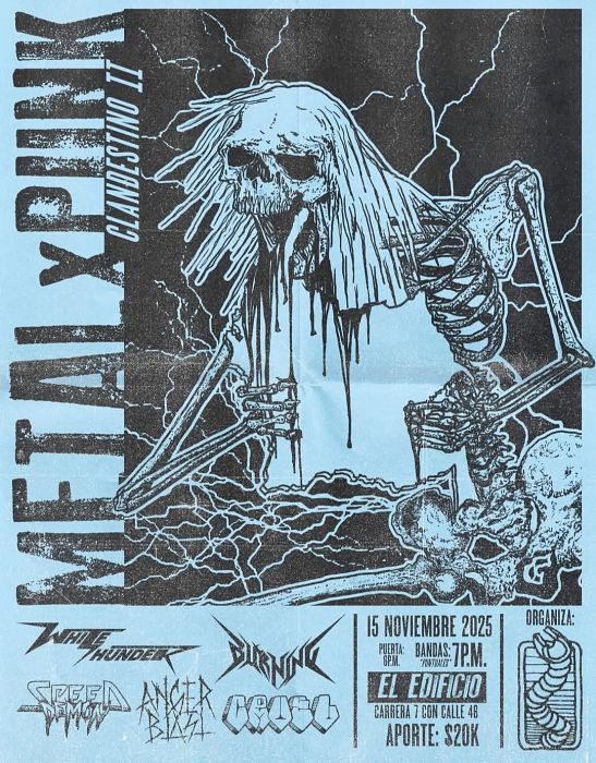 Evento Metal X Punk Clandestino|Conciertos, Festivales.