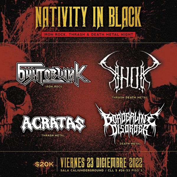 Evento Nativity In Black|Conciertos, Festivales.