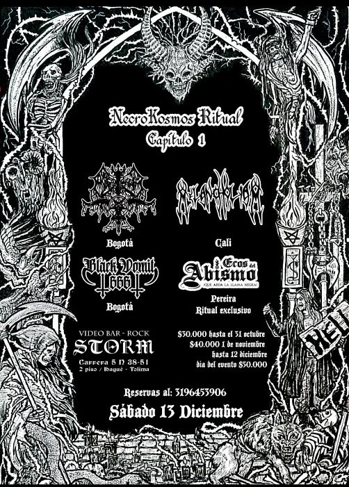Evento Necrokosmos Ritual|Conciertos, Festivales.