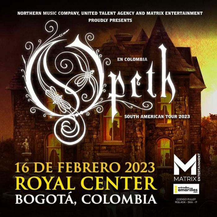 Evento Opeth|Conciertos, Festivales.