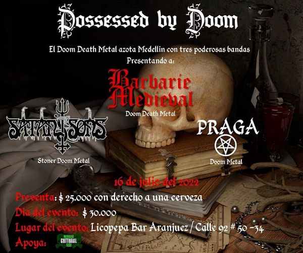 Evento Possessed By Doom|Conciertos, Festivales.