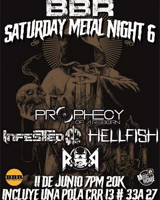 Evento Saturday Metal Night 6|Conciertos, Festivales.