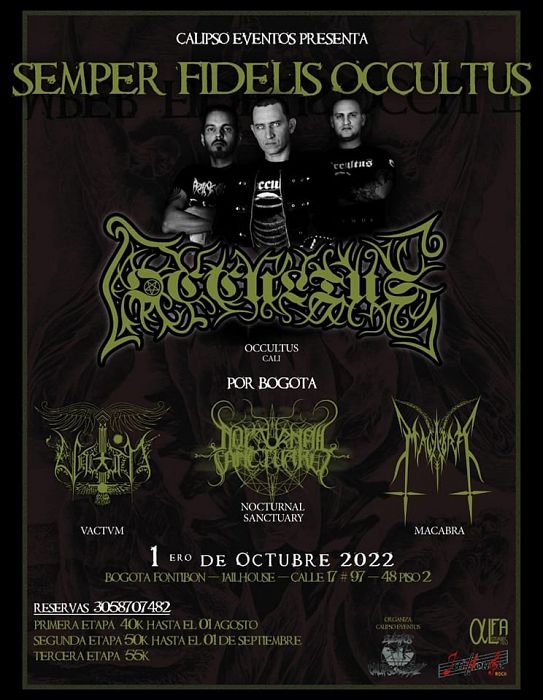Evento Semper Fidelis Occultus|Conciertos, Festivales.