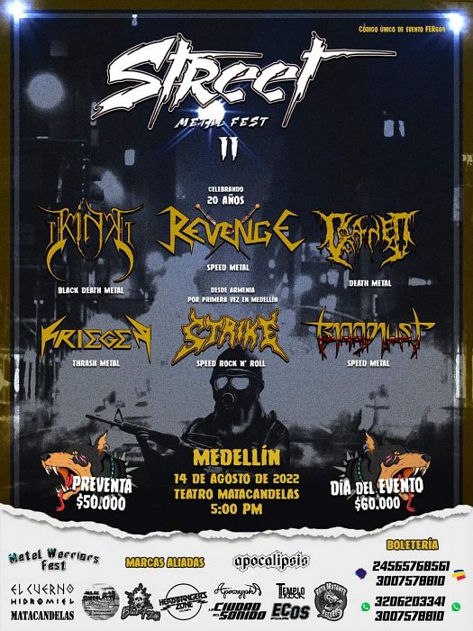 Evento Street Metal Fest 2|Conciertos, Festivales.
